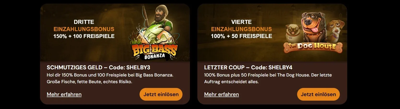 ShelbyWin Casino Willkommenspaket